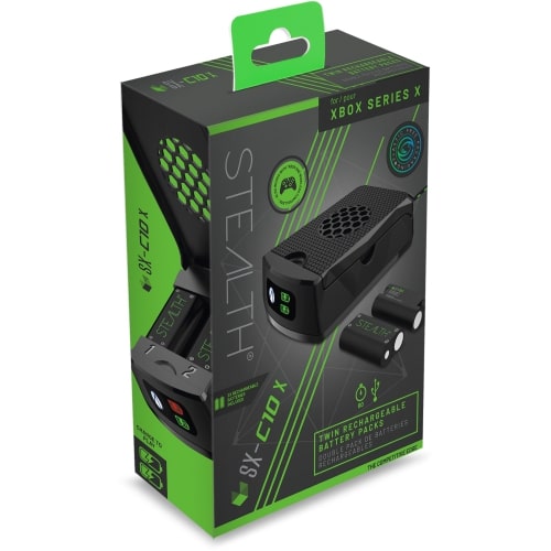 CARICATORE PILE RICARICABILI STEALTH C10X XBOX SERIES X UFFICIALE MICROSOFT