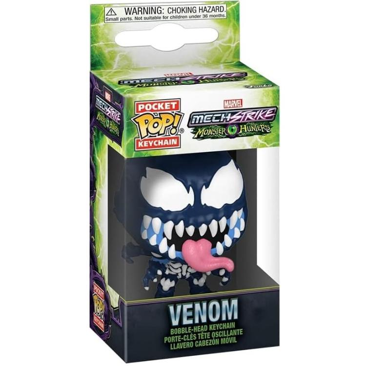 Funko Pop Pocket Keychain Marvel Mech Strike Monster Hunter (Venom) Portachiavi