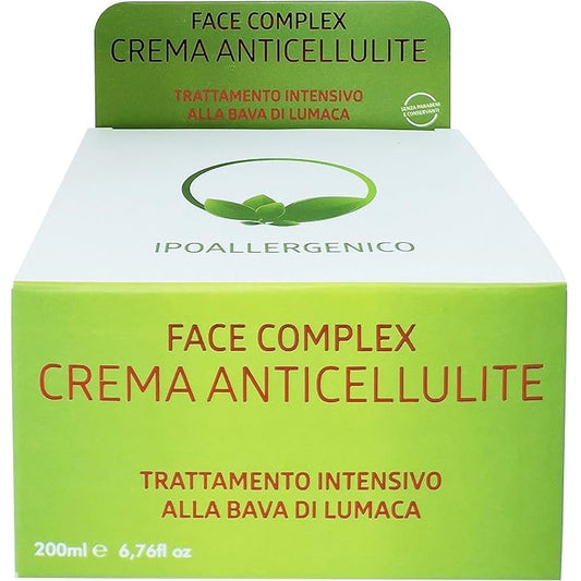 Crema Anticellulite Alla Bava Di Lumaca Corpo Cosce Glutei Gambe Braccia 200ml