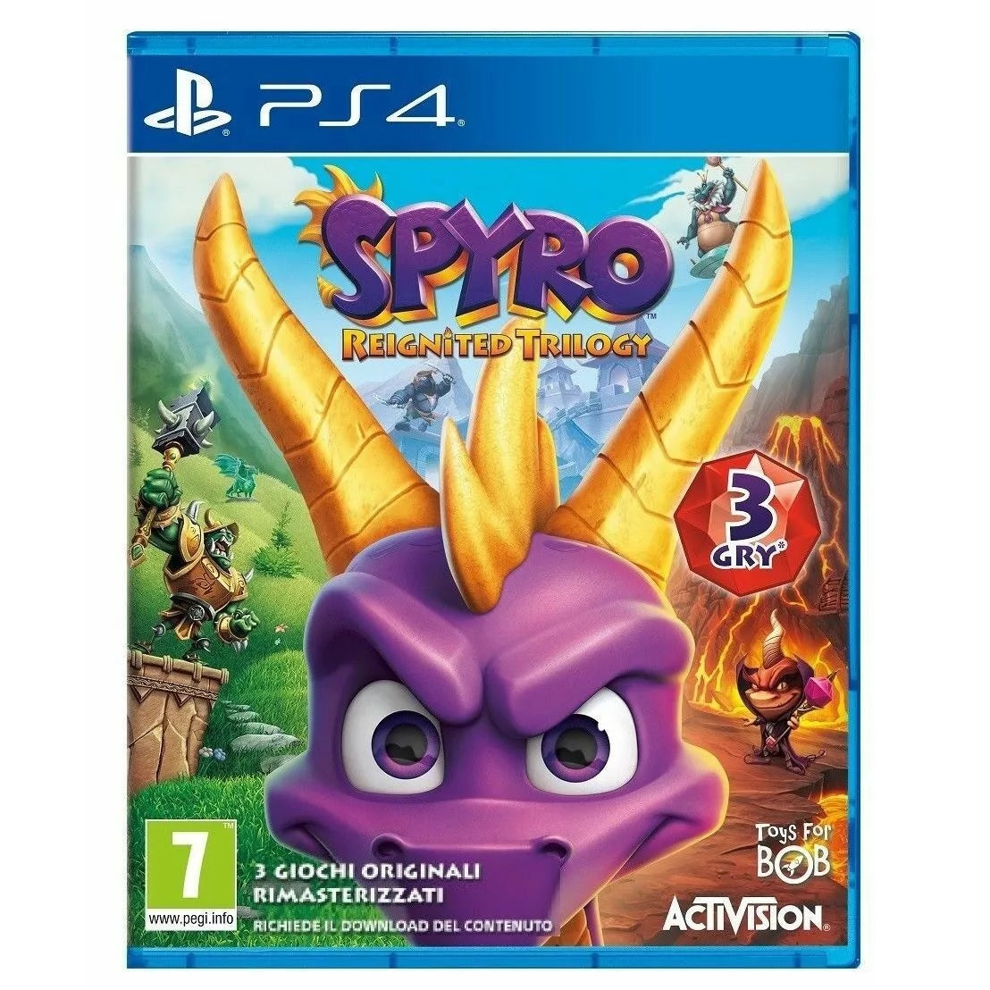 Spyro Reignited Trilogy Ps4 Italiano Trilogia Videogioco Eu Playstation 4 Nuovo