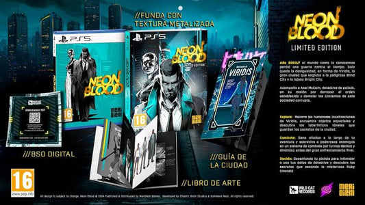Neon Blood: Limited Edition Ps5 Versione Eu Sottotitoli Eng Playstation 5 2024