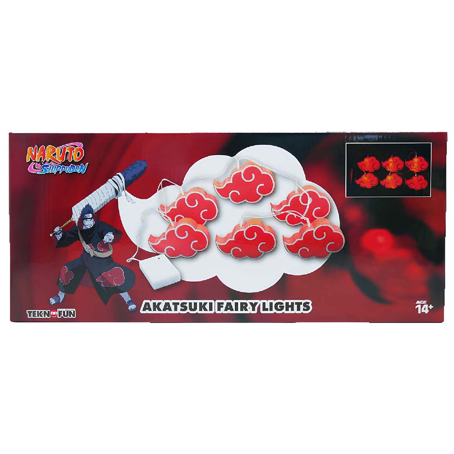 TEKNOFUN: Naruto Shippuden - Akatsuki Fairy Lights - Luci Ghirlande Decorative 200 cm - 811603