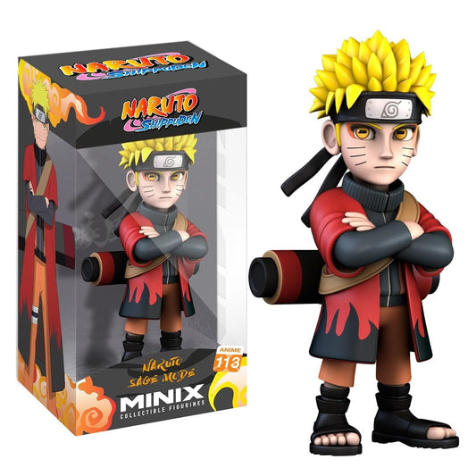 Minix: Naruto Shippuden Naruto Con Mantello (Anime 113) Vinyl Figure 12Cm Nuovo