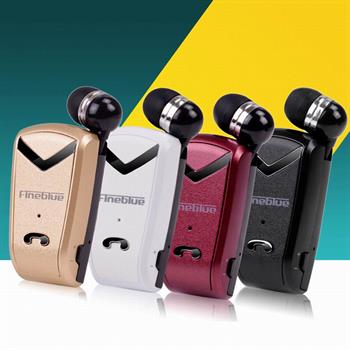 Auricolare Bluetooth Stereo Universale Multipoint Cuffie Filo Retraibile Cuffia