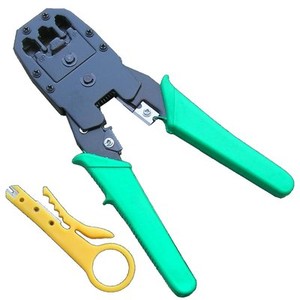 Pinza Crimpatrice Cavo Lan Ethernet Connettori Rj11 Rj45 4 / 6 / 8 Poli Per Cavi