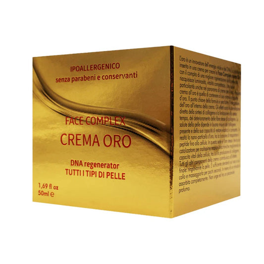 Face Complex Crema Oro Dna Rigenera Pelle Viso 50ml Aumenta Cellula Collagene