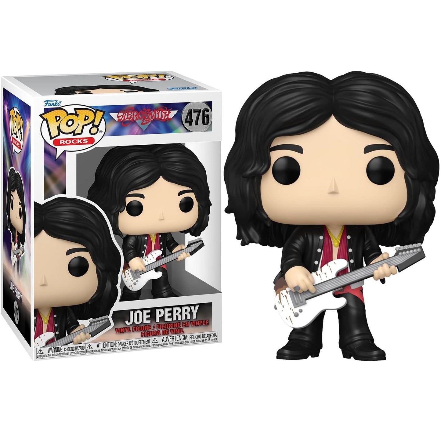 Funko Pop ! Rocks Aerosmith (476) Joe Perry Figure Vinyl Rock Band (Preordine)