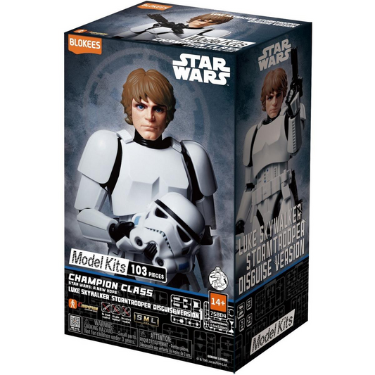 Blokees Star Wars - Champion Class 04 - Luke Skywalker Stormtrooper Disguise - Model Kit - Action Figure 75804