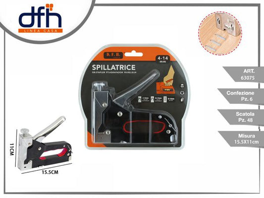 Graffatrice Spillatrice Manuale 4-14mm Graffette Legno Sparapunti Meccanica Job