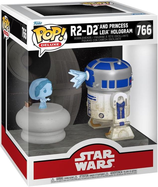 Funko Pop! Star Wars - R2-D2 And Princess Leia (766) Deluxe Action Figure Film