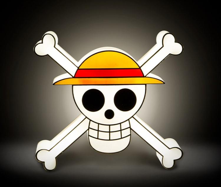 Aby Style Lampada Da Tavolo One Piece Skull Light Luce LED Notturna Gadget 2025