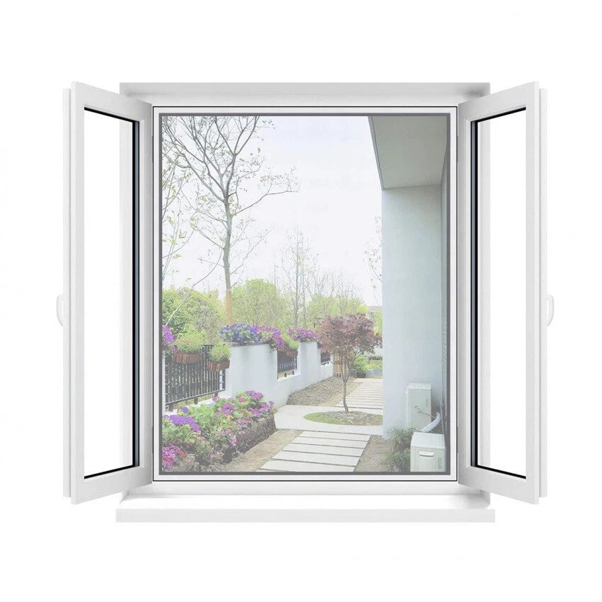 Zanzariera 150x220 Per Finestre A Rete Strappo Biadesivo Tenda Universale Bianco