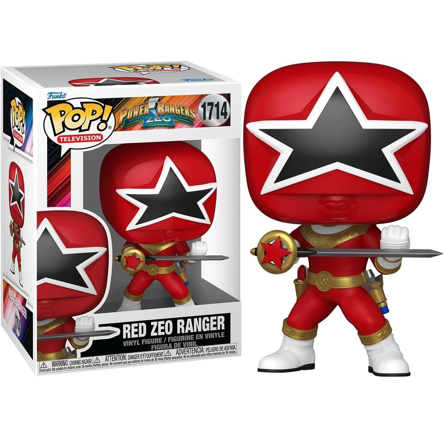 Funko Pop ! Movies - Power Ranger Red Dino Thunder (1714) Vinyl (Preordine)