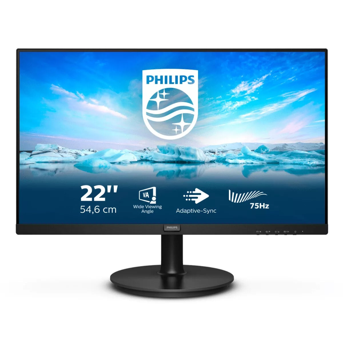Philips Monitor 22" LED Full HD Multimediale VGA HDMI 221V8LD Computer PC 1080p