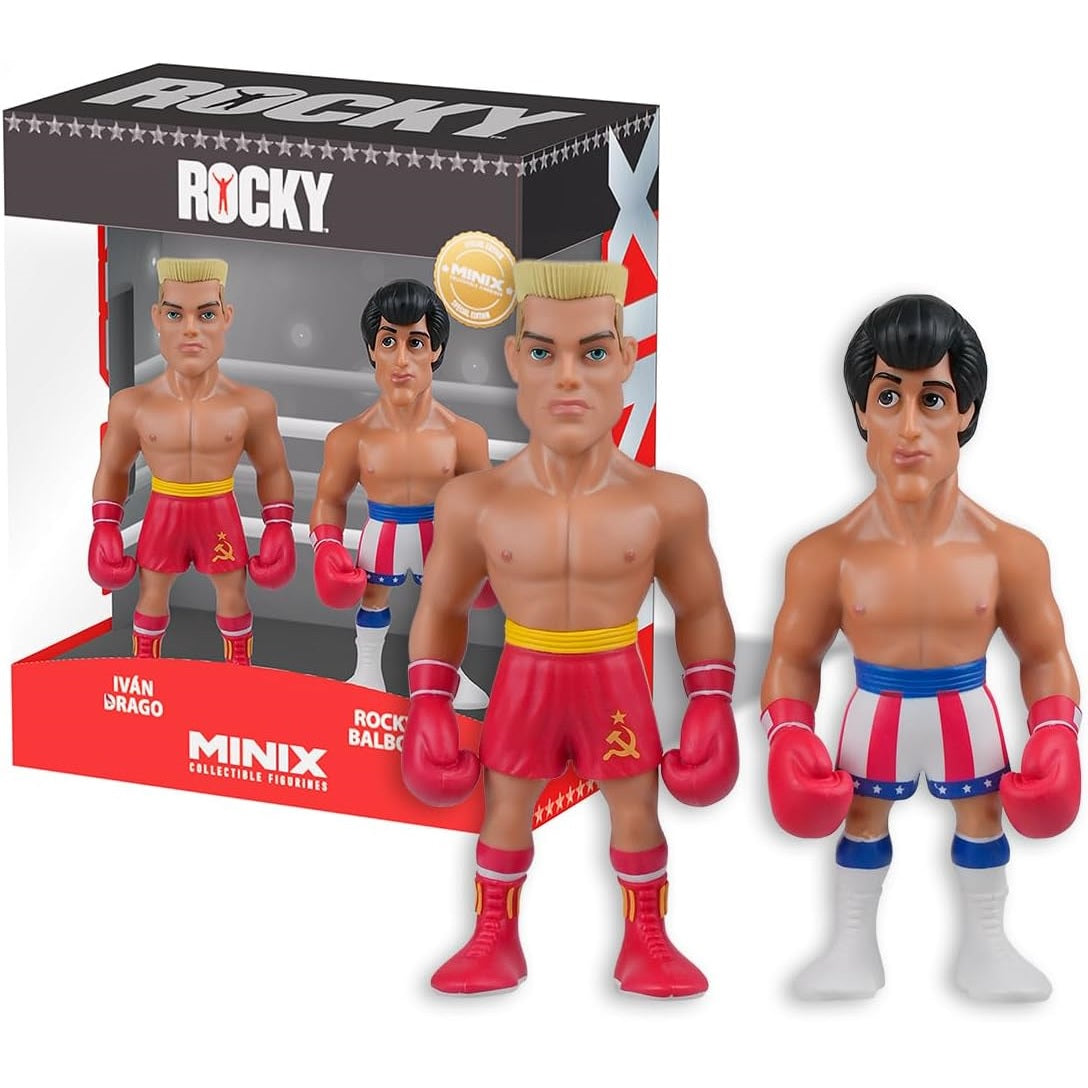 Minix Movies Twin Pack Rocky IV Ivan Drago/Rocky Balboa (Movie 105) Figure 12Cm