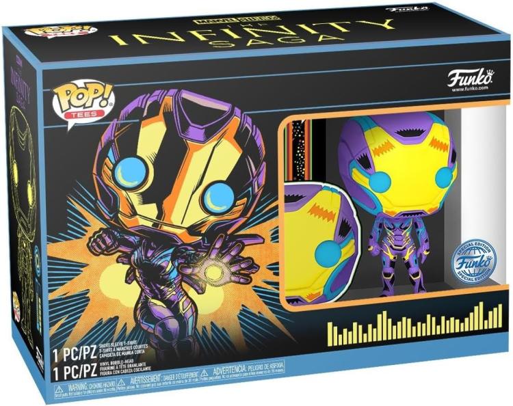 Funko Pop Tees Marvel Iron Man Statuetta Vinile T-Shirt Taglia Xl Infinity Saga