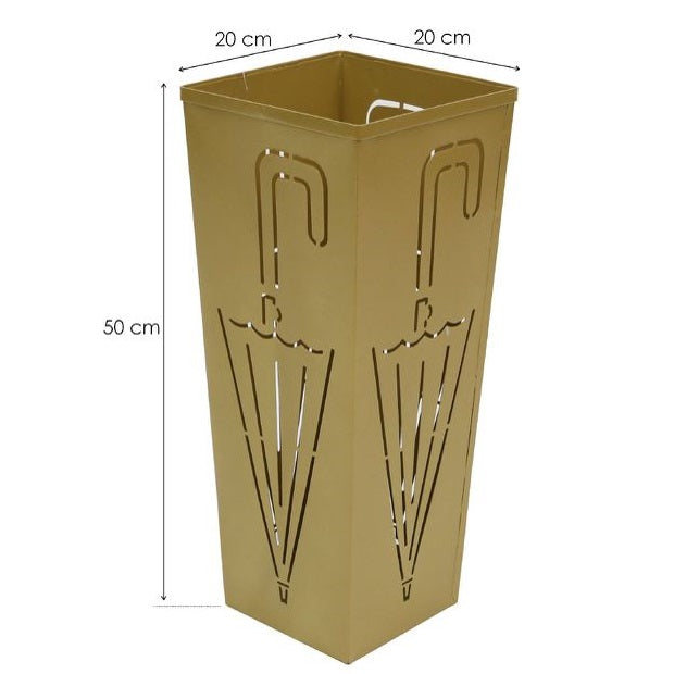 Portaombrelli In Ferro Porta Ombrelli Design Stand Vaschetta Salvagoccia Oro