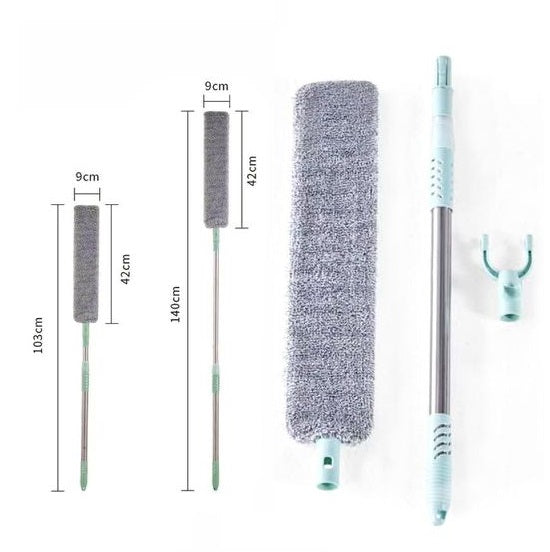 CATTURA POLVERE SPOLVERINO SOTTILE SCOPA MANICO TELESCOPICO PANNO MOP PIEGHEVOLE