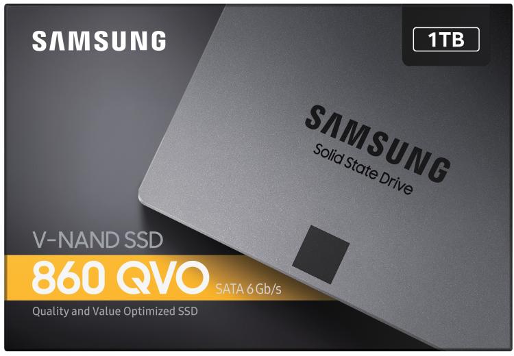Samsung Hdd Ssd 2.5" Qvo 860 1Tb Mz-76Q1T0Bw Memoria Sata Samsung 860 Qvo Ssd