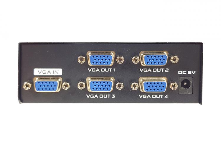 Switch Splitter Sdoppiatore Vga 4 Porte Uscita 200Mhz Monitor Pc Commutatore Led