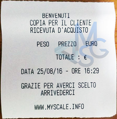 BILANCIA BASCULA da BANCO ELETTRONICA con SCONTRINO BRACCIO 50KG DISPLAY STAMPA
