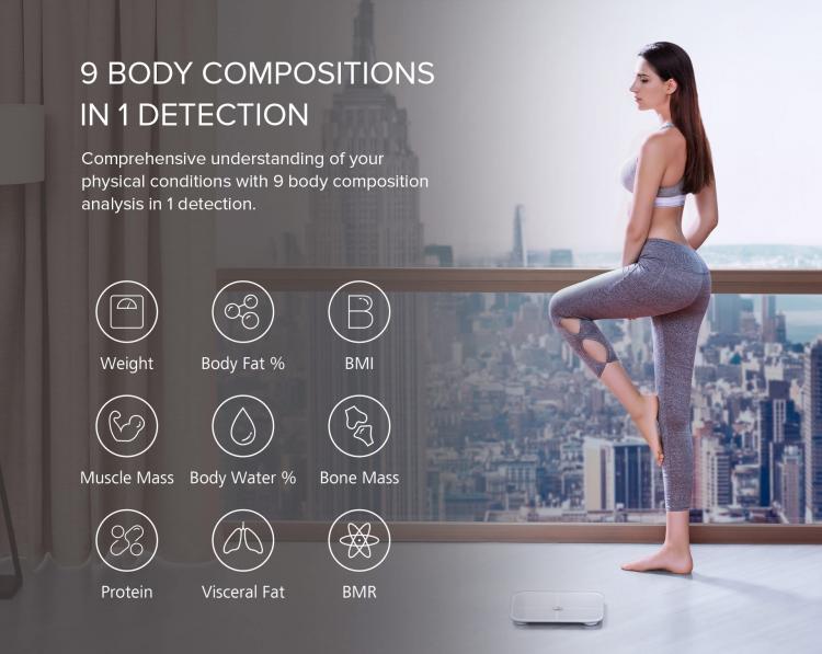 Huawei Bilancia Smart Pesapersorne Intelligente Ah100 Bluetooth Digitale Body