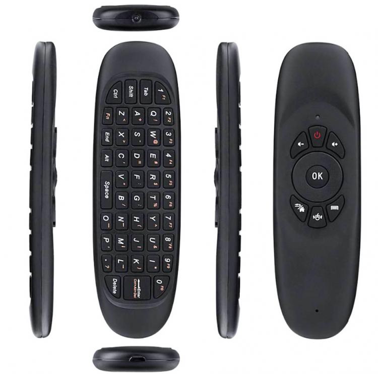 Telecomando Air Mouse Mini Tastiera Wifi Wireless 2.4Ghz Pc Android Smart Tv Box