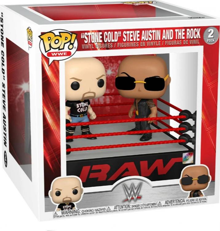 Funko Pop Wwe 2 - Stone Cold Steve Austin And The Rock Vinyl Figure Wrestling