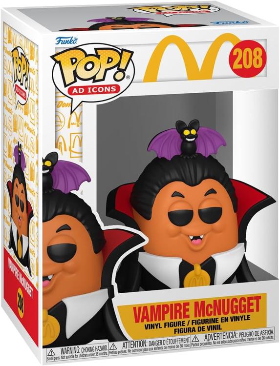 Funko Pop ! Ad Icons Mcdonalds - (208) Vampire Mcnugget Vinyl Figure 9Cm