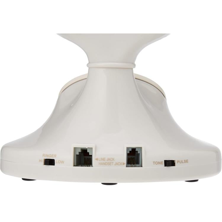 BRONDI TELEFONO FISSO VINTAGE 10 TAVOLO RETRO SUONERIA REGOLABILE FILO BIANCO