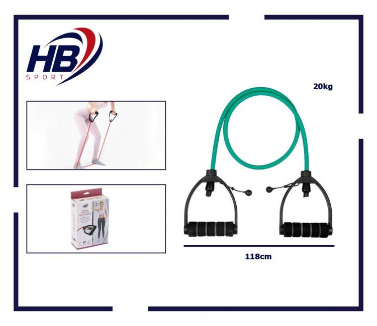 BANDA DI RESISTENZA FASCIA ELASTICA ESTENSORE CORDA FITNESS PILATES YOGA | 20KG