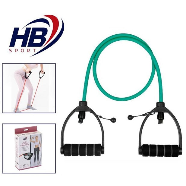 BANDA DI RESISTENZA FASCIA ELASTICA ESTENSORE CORDA FITNESS PILATES YOGA | 20KG