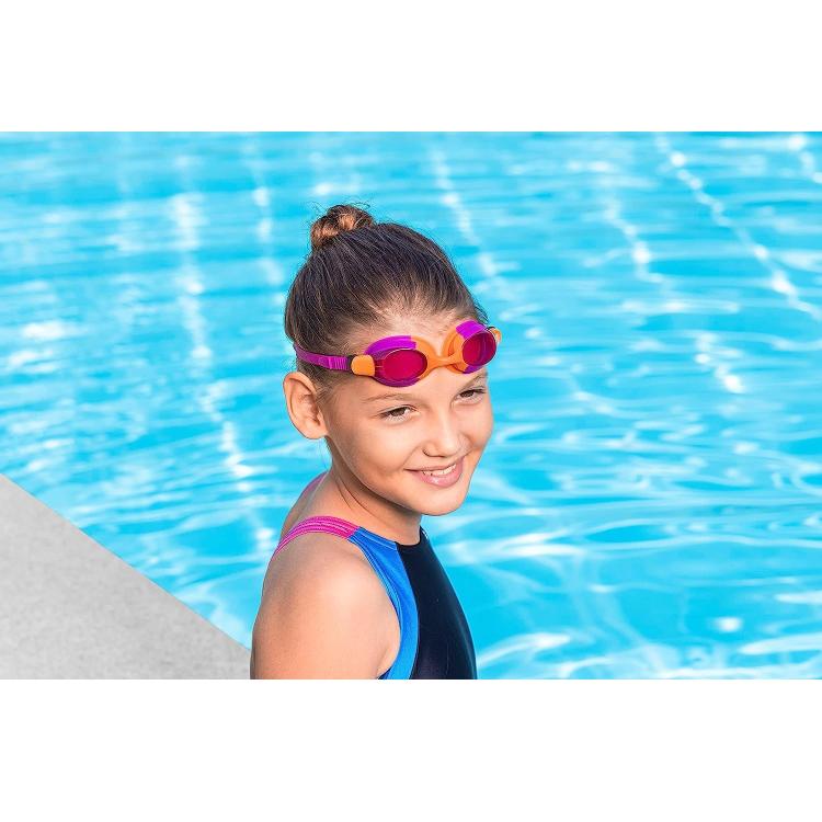 BESTWAY OCCHIALINI DA NUOTO PER BAMBINI HYDRO-SWIM SUMMER SWIRL 7+ ANNI 21099