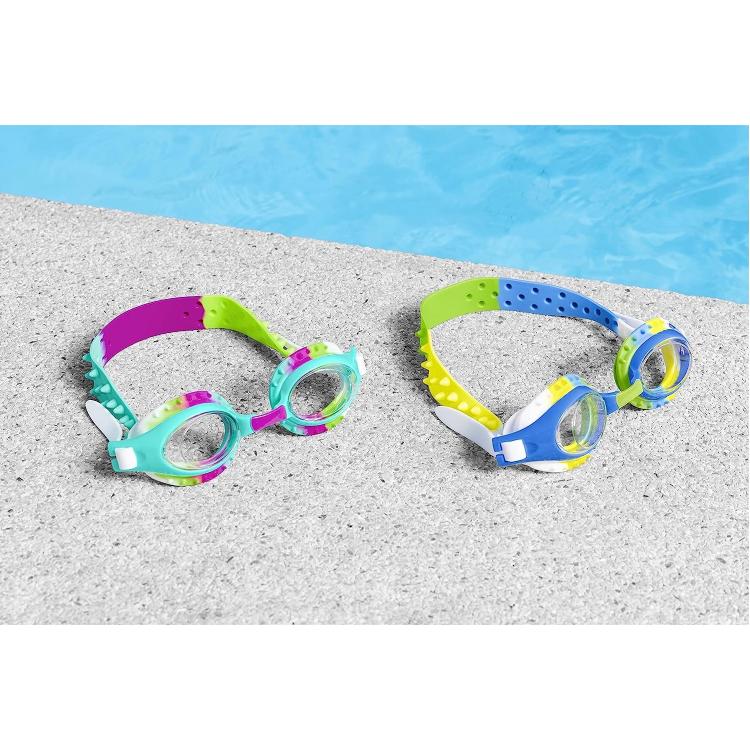 BESTWAY OCCHIALINI DA NUOTO PER BAMBINI HYDRO-SWIM SUMMER SWIRL 3+ ANNI 21099