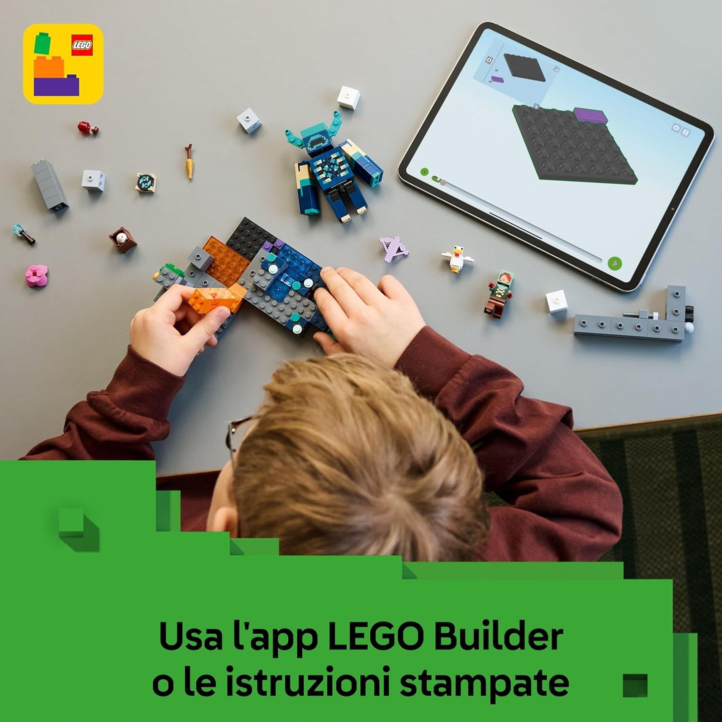 Lego - Minecraft 21274 L'Incontro con il Sorvegliante - 7+ Costruzione 238 Pz