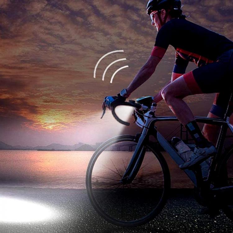 Luce Anteriore Per Bici Con Campanello Fanale Led Bicicletta Faro Torcia Tromba