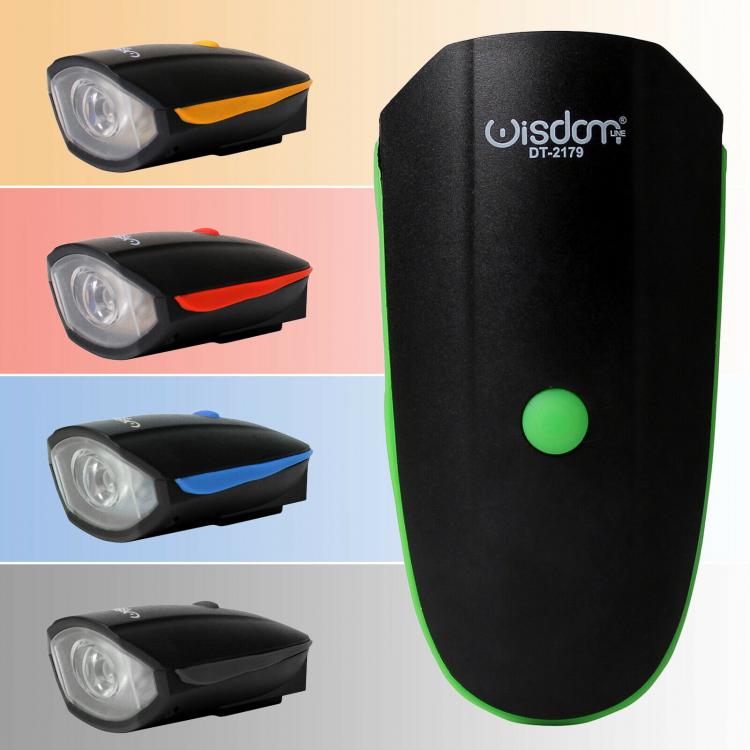 Luce Anteriore Per Bici Con Campanello Fanale Led Bicicletta Faro Torcia Tromba