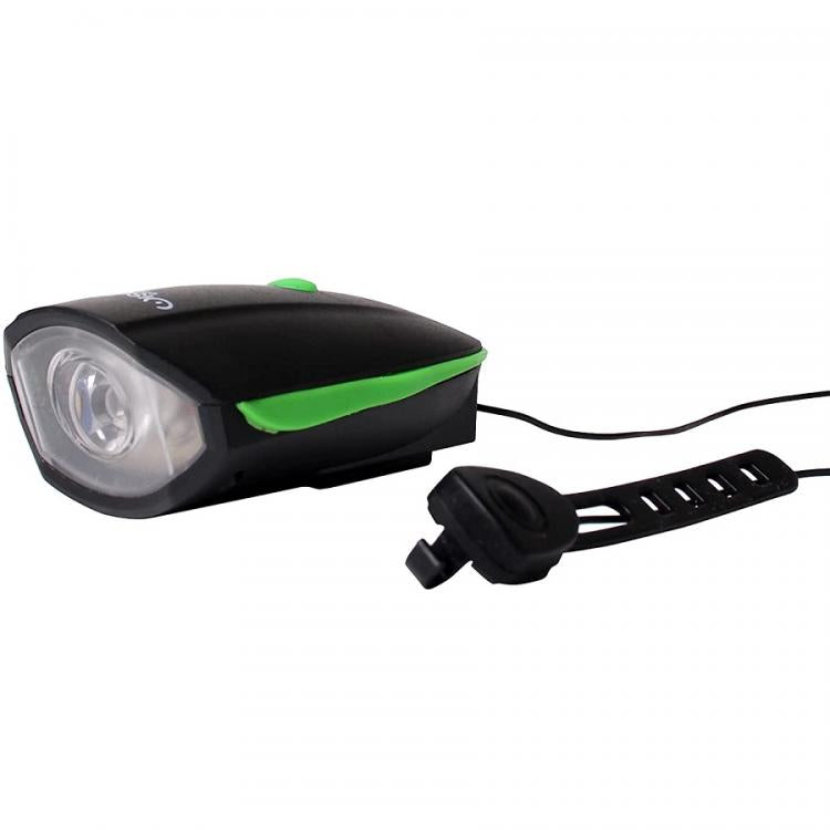 Luce Anteriore Per Bici Con Campanello Fanale Led Bicicletta Faro Torcia Tromba