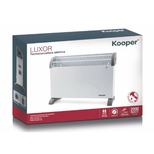Kooper | Termoconvettore Elettrico Da Pavimento A Parete Stufa Caldobagno 2000W