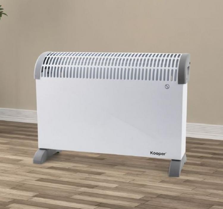 Kooper | Termoconvettore Elettrico Da Pavimento A Parete Stufa Caldobagno 2000W