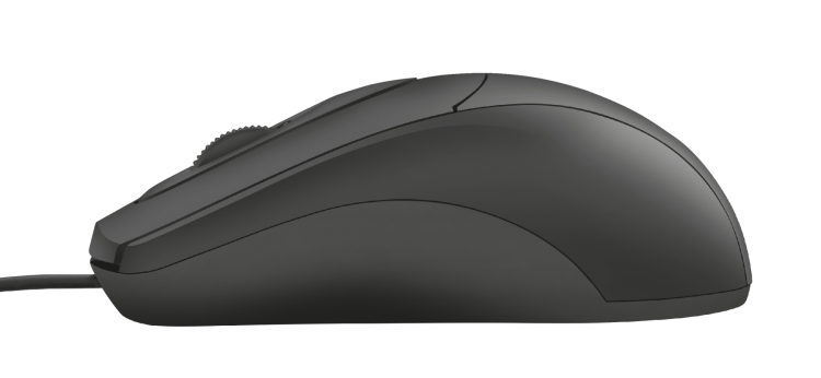 Trust Mouse Usb Ziva Pc Laptop 3 Pulsanti Con Filo Desktop Pc + Sensore Ottico