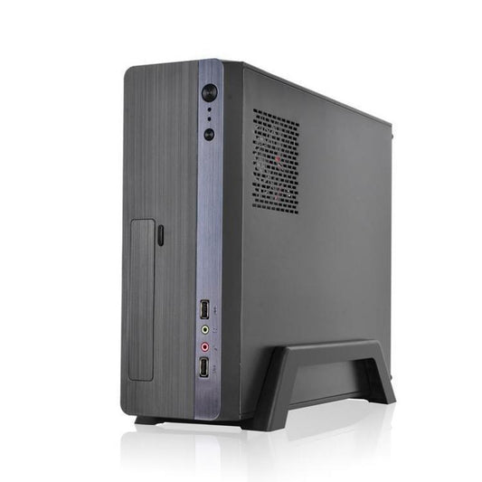 Tecno Pc Case Slim Micro Atx 500W Card Reader Usb2/3.0 Nero/Silver Tcs2 Computer