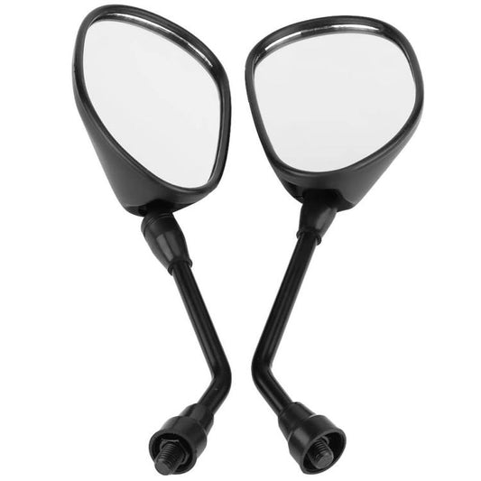 Coppia Specchietti 2 Specchi Retrovisori Universali Moto Scooter Nero Dx+Sx M10