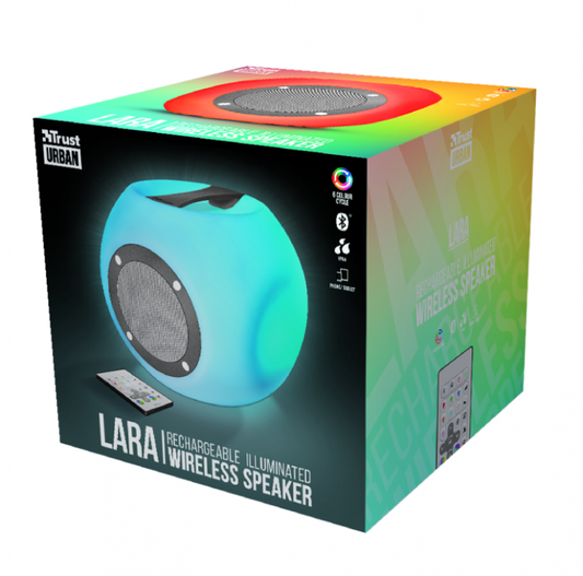 Trust Speaker Lara Altoparlante Wireless Bluetooth Led Luminoso Telecomando