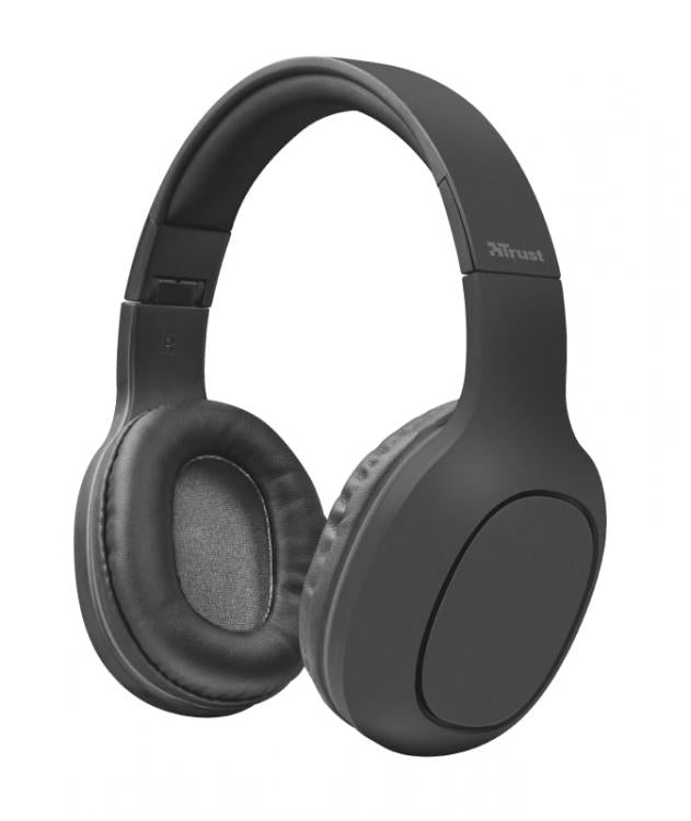 Trust Cuffia Wireless Bluetooth Mp3 Micro Sd Auricolare Cuffie Microfono Dj Pc