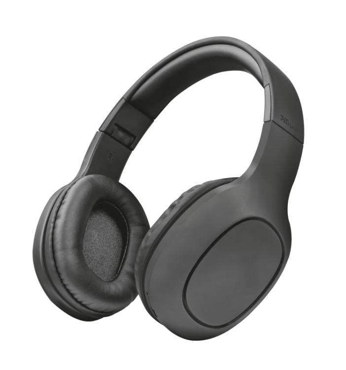 Trust Cuffia Wireless Bluetooth Mp3 Micro Sd Auricolare Cuffie Microfono Dj Pc