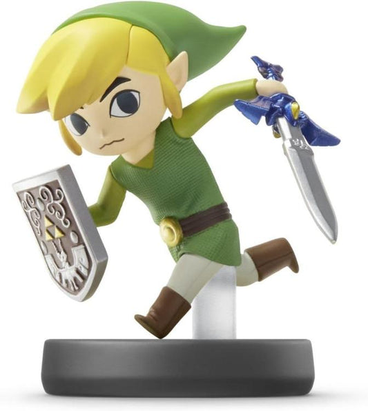 AMIIBO NINTENDO SUPER SMASH BROS COLLECTION No.22 TOON LINK FIGURE COLLEZIONE
