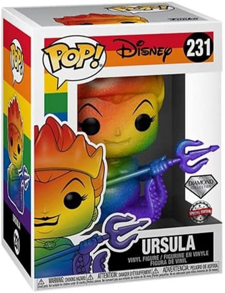 Funko Pop ! Disney (231) Ursula Raimbow Diamond Special Edition Vinyl Figure 9Cm
