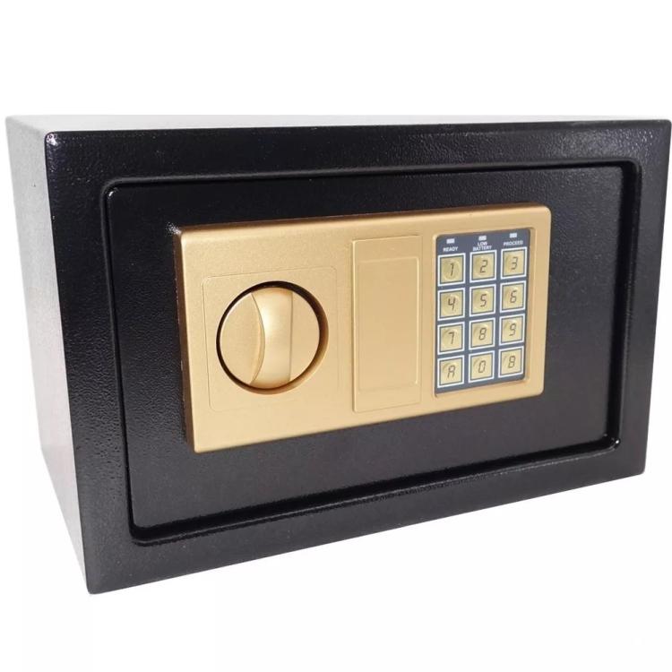 Cassaforte Muro Incasso Elettronica 31x20x20 Combinazione Numerica Chiave Hotel
