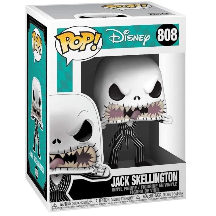 Funko Pop ! Disney - Night Before Christmas (808) Jack Skellington (Scary) 9Cm